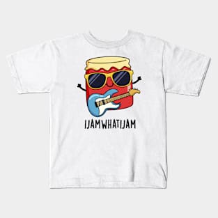 I Jam What I Jam Funny Music Food Pun Kids T-Shirt